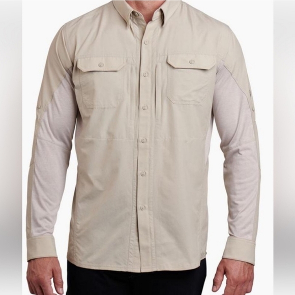 KUHL Airspeed Longsleeve Size Small Mens Lightweight UPF Button Down Shirt Mesh - Picture 1 of 15